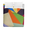 Illustration Colored Paper Abstract Background Duvet Cover Double Side (Full/ Double Size) View1