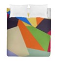 Illustration Colored Paper Abstract Background Duvet Cover Double Side (Full/ Double Size) View2