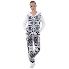 Im Fourth Dimension Black White 57 Women s Tracksuit by imanmulyana