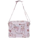 Pig Cartoon Background Pattern Cross Body Office Bag View3