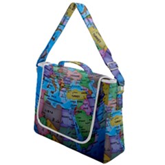 Globe World Map Maps Europe Box Up Messenger Bag by Jancukart