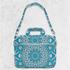 Mandala Blue Macbook Pro 13  Shoulder Laptop Bag  by zappwaits