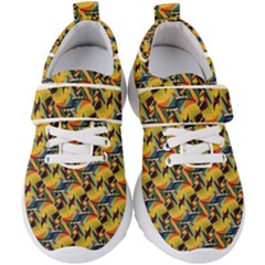 Illustration Geometric Pattern Colorful Pattern Kids  Velcro Strap Shoes by danenraven