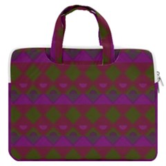 Illustration Argyle Pattern Argyle Background Macbook Pro 16  Double Pocket Laptop Bag  by danenraven