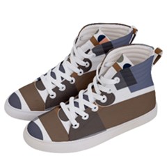 Background Wallpaper Abstract Men s Hi-top Skate Sneakers by Ravend