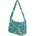 Illustration Sheets Dry Leaves Print Pattern Zip Up Shoulder Bag View2