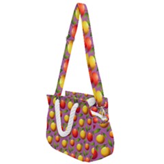 Illustration Fruit Pattern Seamless Rope Handles Shoulder Strap Bag by Ravend