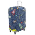 Illustration Cat Space Astronaut Rocket Maze Luggage Cover (Medium) View2