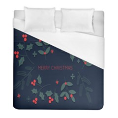 Merry Christmas  Frame Flora Duvet Cover (full/ Double Size)