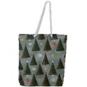 Christmas Trees Pattern Full Print Rope Handle Tote (Large) View1