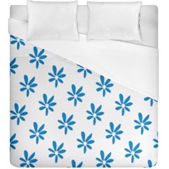 Little Blue Daisies  Duvet Cover (king Size)