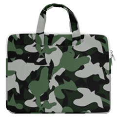 Illustration Camouflage Camo Army Soldier Abstract Pattern Macbook Pro 16  Double Pocket Laptop Bag  by danenraven