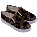 Metallic Snake Skin Pattern Kids  Canvas Slip Ons View3