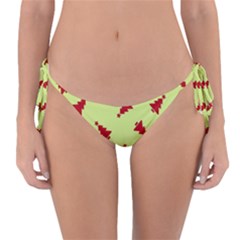 Red Christmas Tree Green Reversible Bikini Bottom by TetiBright