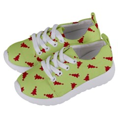 Red Christmas Tree Green Kids  Lightweight Sports Shoes by TetiBright