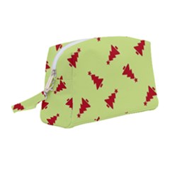 Red Christmas Tree Green Wristlet Pouch Bag (medium) by TetiBright