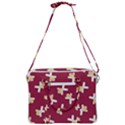 Gold Gingerbread Man Burgundy Cross Body Office Bag View3