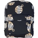 Gold Ornaments Black Full Print Backpack View1