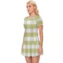 Green tea plaids - Green white Women s Sports Wear Set View2