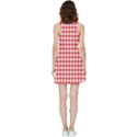 Straight Red White Small Plaids Inside Out Reversible Sleeveless Dress View2