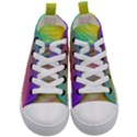 Background-rainbow Kids  Mid-Top Canvas Sneakers View1