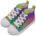 Background-rainbow Kids  Mid-Top Canvas Sneakers View2