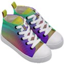 Background-rainbow Kids  Mid-Top Canvas Sneakers View3