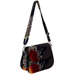 Fresh Water Tomatoes Saddle Handbag by ConteMonfrey