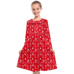 Merry Christmas,cute Kids  Midi Sailor Dress