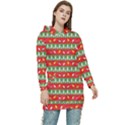 Christmas-papers Women s Long Oversized Pullover Hoodie View1