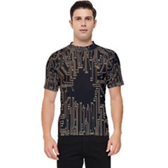 Circuit-board Men s Short Sleeve Rash Guard