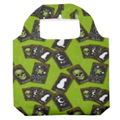 Cats And Skulls - Modern Halloween  Premium Foldable Grocery Recycle Bag by ConteMonfrey