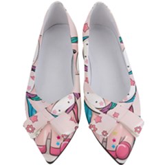 Cartoon Unicorn Fantasy Women s Bow Heels by Jancukart