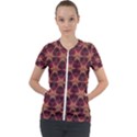 Background Pattern Icon Design Short Sleeve Zip Up Jacket View1