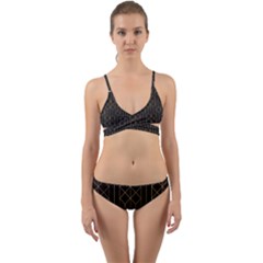 Illustrations Art Geometric Pattern Wrap Around Bikini Set by Ravend