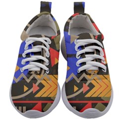 Background Abstract Colors Shapes Kids Athletic Shoes by Wegoenart