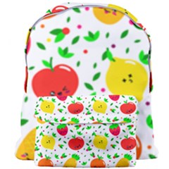 Pattern Fruit Fruits Orange Green Giant Full Print Backpack by Wegoenart