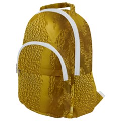 Beer Drink Glass Yellow Cup Bar Rounded Multi Pocket Backpack by Wegoenart