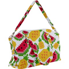 Watermelon Pattern Fruit Summer Canvas Crossbody Bag by Wegoenart