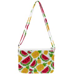 Watermelon Pattern Fruit Summer Double Gusset Crossbody Bag by Wegoenart