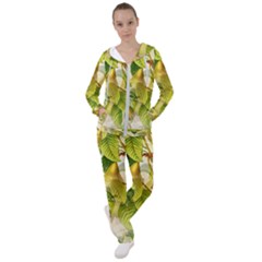 Pear Fruit Tree Organic Pattern Women s Tracksuit by Wegoenart