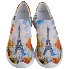 Eiffel Tower Landmark Architecture  Artistic Women s Lightweight Slip Ons by danenraven