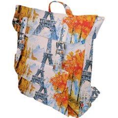 Eiffel Tower Landmark Architecture  Artistic Buckle Up Backpack by danenraven