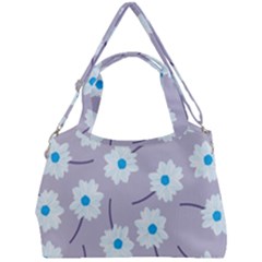 Flower Pattern Background Double Compartment Shoulder Bag by Wegoenart