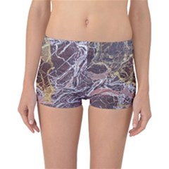 Marble Pattern Texture Rock Stone Surface Tile Reversible Boyleg Bikini Bottoms by Ravend