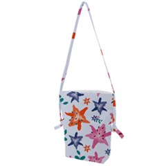 Flowers-5 Folding Shoulder Bag