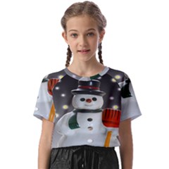 Snowman Kids  Basic Tee