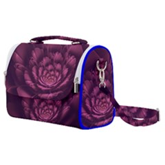 Fractal Blossom Flower Bloom Satchel Shoulder Bag by Wegoenart