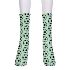 Pattern Ball Soccer Background Crew Socks by Wegoenart