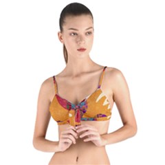 Abstract Backgroundgraphic Wallpaper Tie Up Cut Bikini Top by Ravend